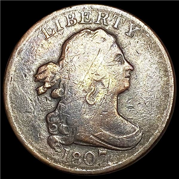 1807 Draped Bust Half Cent NICELY CIRCULATED