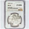 1890-S Morgan Silver Dollar NGC MS62