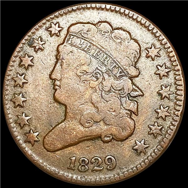 1829 Classic Head Half Cent NICELY CIRCULATED