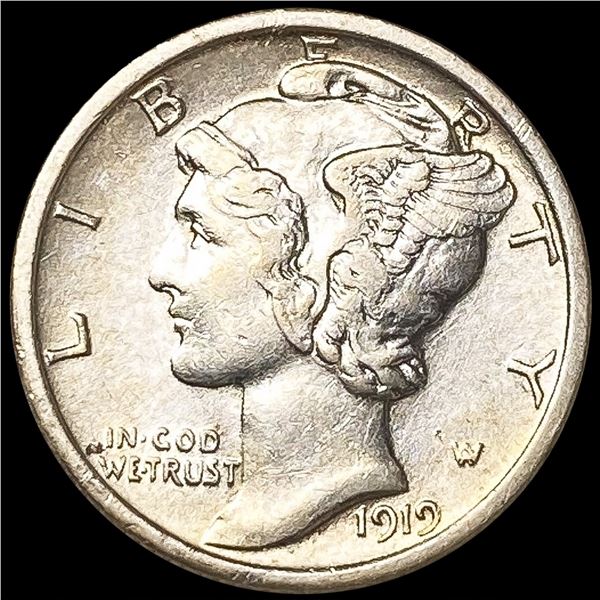 1919 Mercury Dime LIGHTLY CIRCULATED