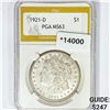 1921-D Morgan Silver Dollar PGA MS63