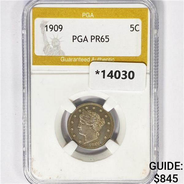 1909 Liberty Victory Nickel PGA PR65