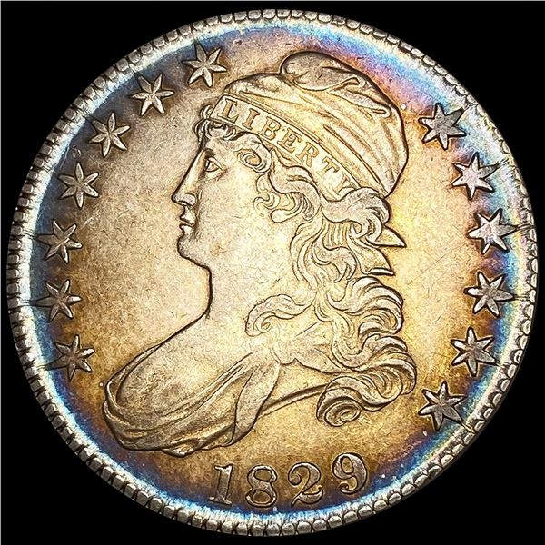 1829 Capped Bust Half Dollar LIGHTLY CIRCULATED