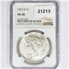 1923-D Silver Peace Dollar NGC AU58