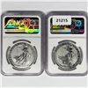 Image 2 : 2023 Set (2) 1oz G.B. S2Â£ NGC GEM UNC Q.