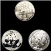 Image 1 : (3) China 1oz Silver 10 Yuan (1989, 2008, 2009) G