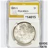 1885-S Morgan Silver Dollar PGA MS63+