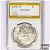 Image 1 : 1882-CC Morgan Silver Dollar PGA MS63
