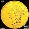 1852 $20 Gold Double Eagle CHOICE AU