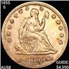 1855-S Seated Liberty Quarter CHOICE AU