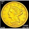 1841-D $2.50 Gold Quarter Eagle CHOICE AU