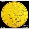 1872-CC $20 Gold Double Eagle CHOICE AU
