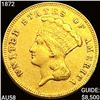 1872 $3 Gold Piece CHOICE AU