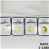 2008-W 4 Coin Set 1.85oz Gold AGE $5,$10,$25,$50