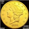 1884-CC $20 Gold Double Eagle UNCIRCULATED