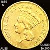 1856-S $3 Gold Piece CHOICE AU
