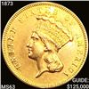 1873 $3 Gold Piece CHOICE BU