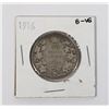Image 1 : 1916 CANADA 50CENT G-VG(G-6) SILVER COIN