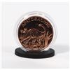 Image 3 : 1-OZ FINE COPPER APATOSAURUS ROUND