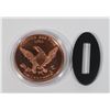 Image 2 : 1-OZ FINE COPPER TYRANNOSAURUS REX ROUND