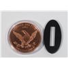 Image 2 : 1-OZ FINE COPPER GIGANOTOSAURUS ROUND