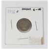 Image 1 : 1916 USA BARBER DIME G-VG(G6) (90% SILVER)