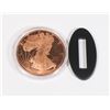 Image 1 : 1-OZ FINE COPPER ROUND WITH CAPSULE + STAND