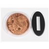 Image 2 : 1-OZ FINE COPPER ROUND WITH CAPSULE + STAND