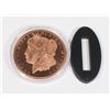 Image 1 : 1-OZ FINE COPPER ROUND WITH CAPSULE + STAND