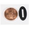 Image 2 : 1-OZ FINE COPPER ROUND WITH CAPSULE + STAND