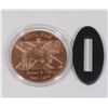 Image 2 : 1-OZ FINE COPPER ROUND ROBERT E. LEE