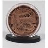 Image 4 : 1-OZ FINE COPPER TRUMP THEME ROUND DRAIN THE