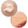 Image 1 : 1-OZ FINE COPPER TRUMP THEME ROUND MAGA HAT