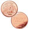 Image 1 : 1-OZ FINE COPPER TRUMP THEME ROUND TRUMP TRAIN