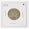 Image 1 : 1910 CANADA 25CENT COIN (G) 92.5% SILVER