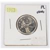 Image 1 : 1963 CANADA 25CENT COIN PROOF LIKE 80% SILVER