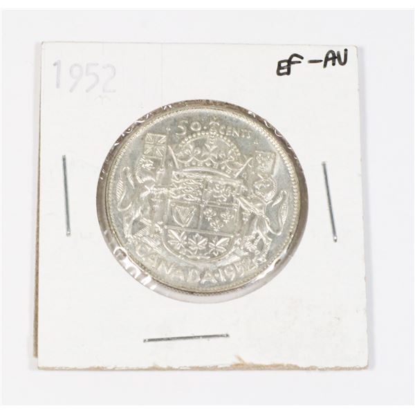 1952 CANADA 50CENTS EF-AU(EF-45)