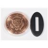 Image 2 : 1-OZ FINE COPPER ROUND TRUMP WALL