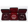 Image 1 : THREE PRESENTATION BOXES FOR 36MM DIAMETER