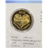 Image 2 : 99.99% 24K GOLD PLATED COMMEMORATIVE COIN