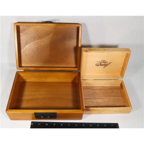 TWO HIGH QUALITY WOODEN BULLION BOXES