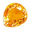 Image 1 : 11.75ct Attractive Pear Golden Yellow Citrine FLAWLESS Appraisal Estimate $235 (GEM-17617)