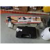 Image 2 : LOT OF TOOLS, ELECTRIC SCREWDRIVER, STAPLER, ANGLE RULER, GUIDE, SPRAYER, CLOCK