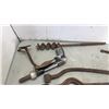 Image 2 : VINTAGE METAL TOOLS - DRILL BIT, WRENCHES, SAW, POWDER ACTUATED TOOL
