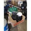 Image 1 : 2 BOXES OF ESTATE GOODS, TOOLS, SPRAYER, EXTENSION CORD