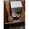 Image 2 : 2 BOXES OF HOME DECOR, MORTAR AND PESTLE, NHL MINI MUGS, SPONGEBOB MUFGGS
