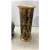Image 2 : 2 CONCRETE FISH FOUNTAINS AND BRASS UMBRELLA STAND