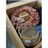 Image 2 : BOX OF SIZE LARGE LEATHER JACKETS, BADMINTON RACKETS, WOVEN HATS