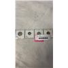 Image 1 : 4- 1941 CANADIAN COINS .800 SILVER 25 CENT, 10 CENT PLUS 5 AND 1 CENT