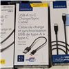 Image 6 : INSIGNIA QI CHARGING PAD WITH LOT OF AS NEW USB-C CHARGING CORDS AND ADAPTER